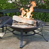 Садовый очаг CobraCo® Круглая чугунная медная миска